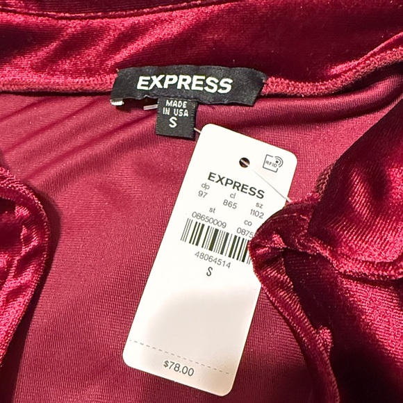 EXPRESS VELVET TOP - Picture 3 of 5